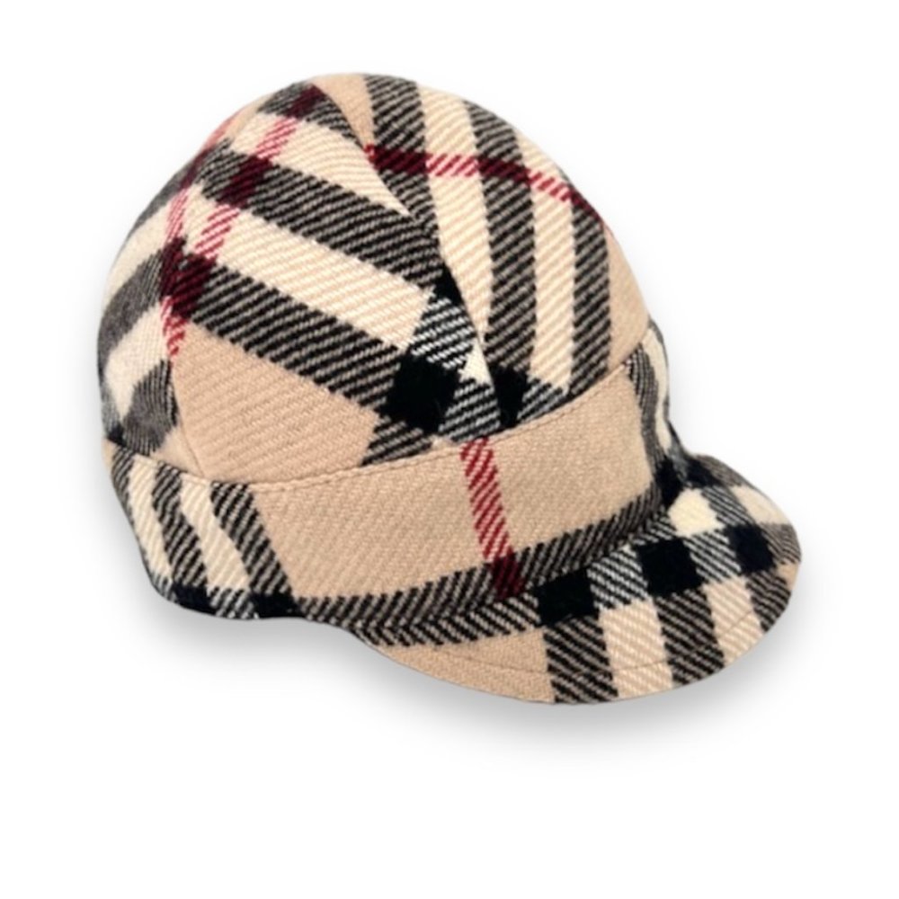 Burberry nova check hat cap wool cashmere blend small